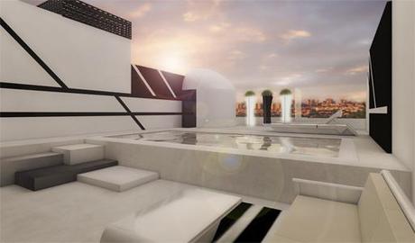 A-cero presenta un proyecto de interiorismo para la terraza chill out de una vivienda en la capital