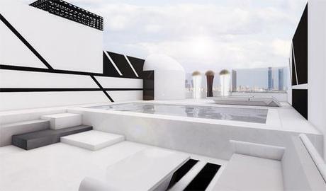 A-cero presenta un proyecto de interiorismo para la terraza chill out de una vivienda en la capital