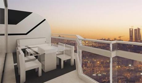 A-cero presenta un proyecto de interiorismo para la terraza chill out de una vivienda en la capital