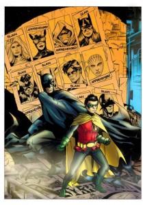 Batman y Robin, dibujo de Rafa Vargas y color de Carlos Ríos