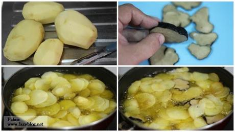 Guarnición de pimientos verdes rellenos de tortilla de patata y trufa. Receta