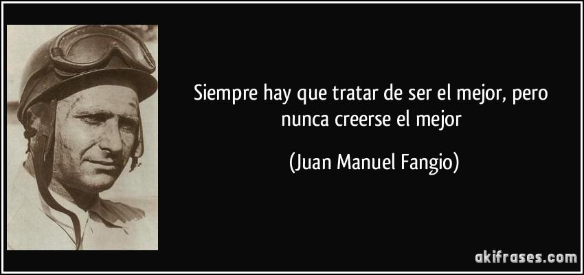 Ser el mejor, mas no creerse el mejor