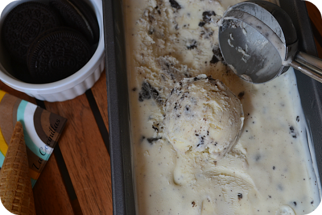 Helado de galletas Oreo