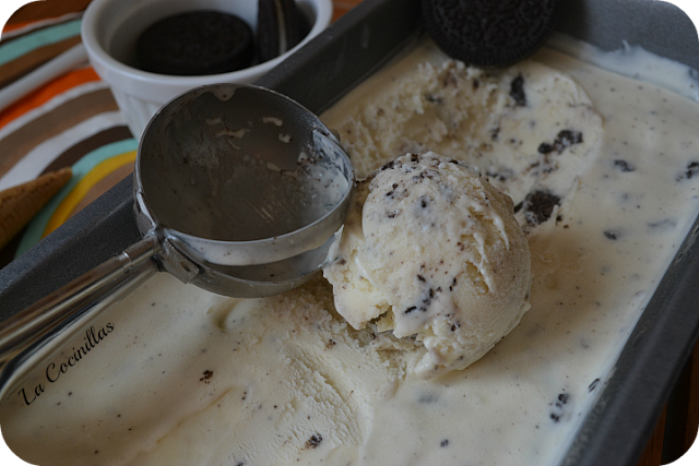 Helado de galletas Oreo