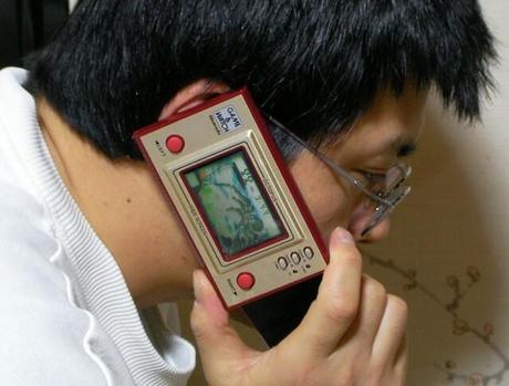 game watch game modded with phone Domo arigato, Gunpei Yokoi