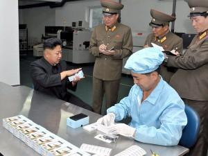 El presidente de Corea del Norte visitando la 