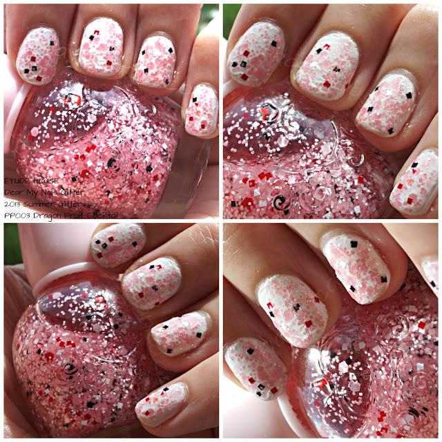 ETUDE HOUSE, Dear My Nails Glitter: Dragon Fruit Cocktail