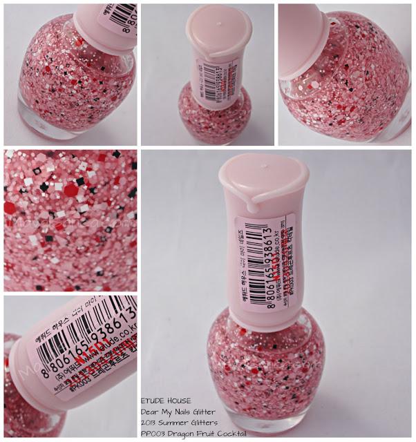 ETUDE HOUSE, Dear My Nails Glitter: Dragon Fruit Cocktail