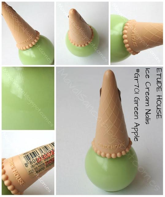 Verde manzana pastel: ETUDE HOUSE - Ice Cream Nails Gr701