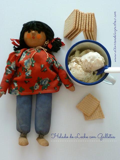 Helado de Leche con Galletas