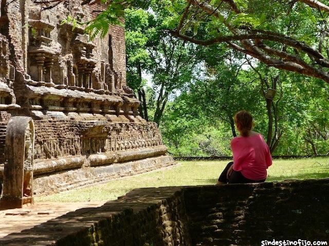Complejo real en ruinas Sri Lanka