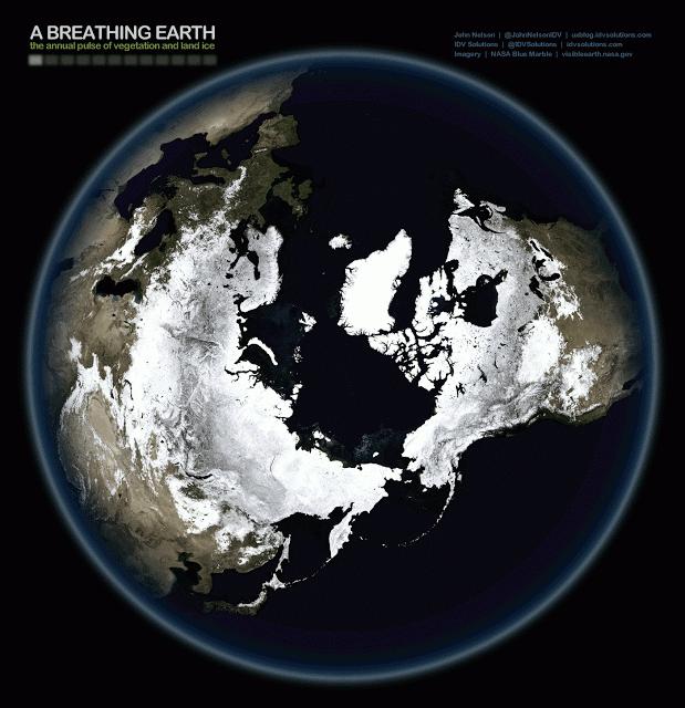 El latido del corazón climático de la Tierra en dos imágenes animadas