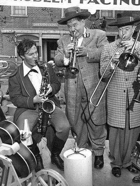 Orson Welles, Stan Laurel y Oliver Hardy