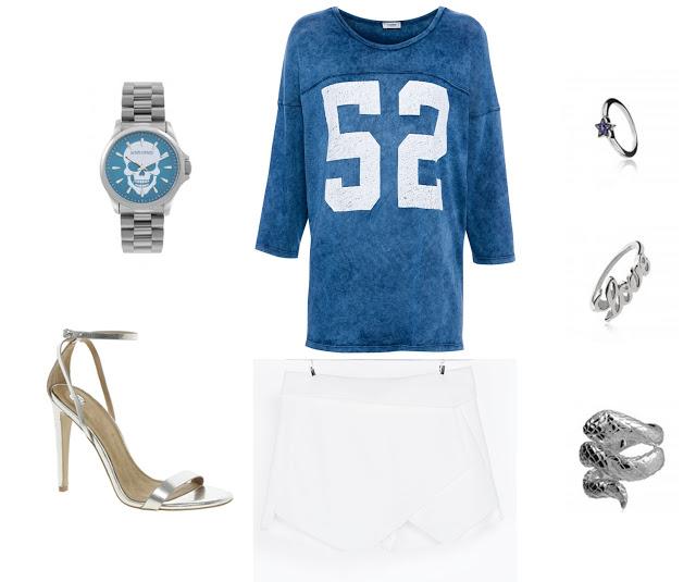 How to combine... glitter bag/ sportswear. Some ideas