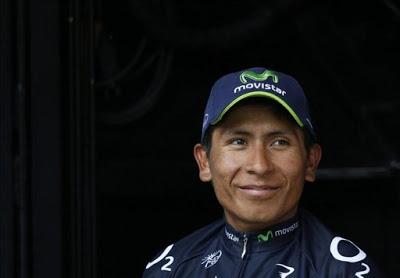 Gran Recibimiento al Subcampeon del Tour Nairo Quintana en Bogota