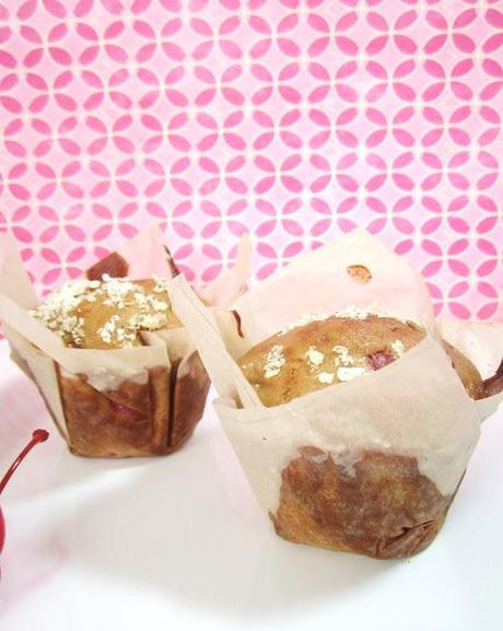 Muffins de Cerezas y Manzanas