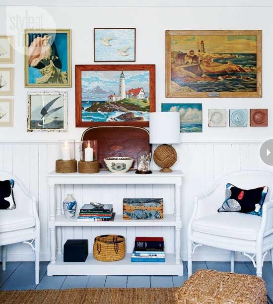 UNA CASA DECORADA CON AIRES MARINEROS