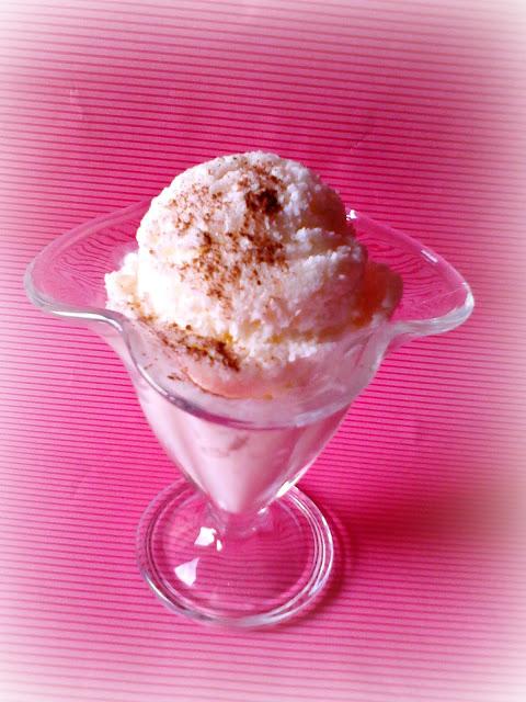 Helado de leche merengada