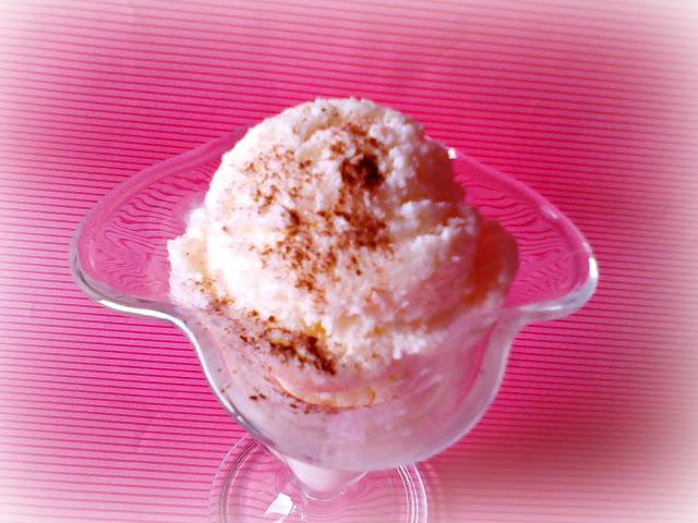 Helado de leche merengada