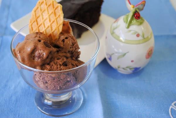 Helado de Chocolate con Cake de Chocolate