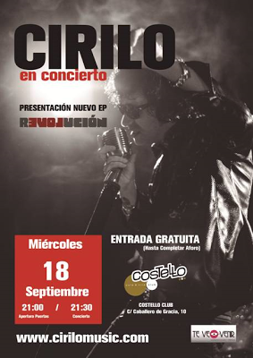 CIRILO EN MADRID, 18 DE SEPTIEMBRE, COSTELO CLUB