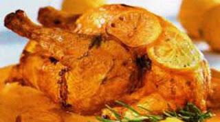 POLLO AL HORNO CON NARANJA