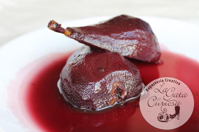 PERAS AL VINO TINTO