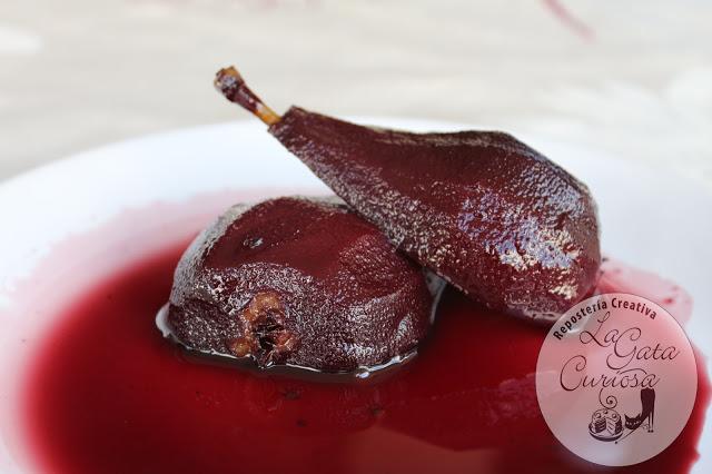PERAS AL VINO TINTO