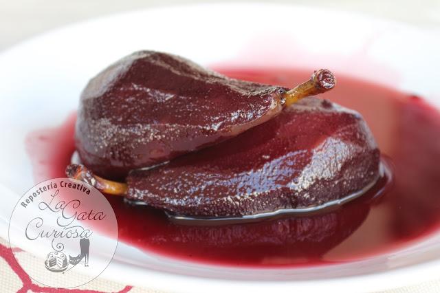PERAS AL VINO TINTO