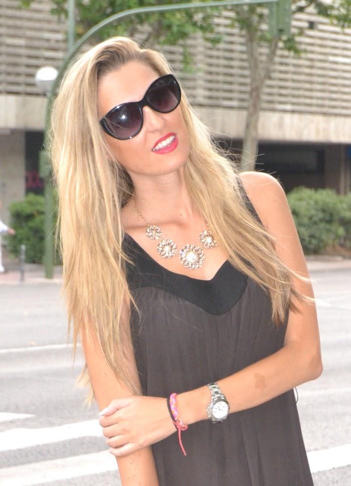 Black and brown dress