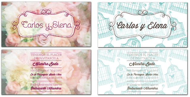 Invitaciones de boda personalizadas