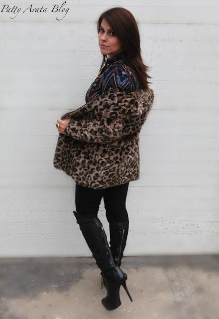 Mis looks - Botas Gerardo Privat y Abrigo animal print