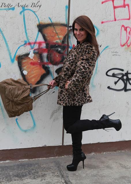 Mis looks - Botas Gerardo Privat y Abrigo animal print