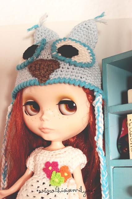 Gorrito de búho para Blythe