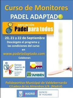XI Curso de monitor de pádel adaptado