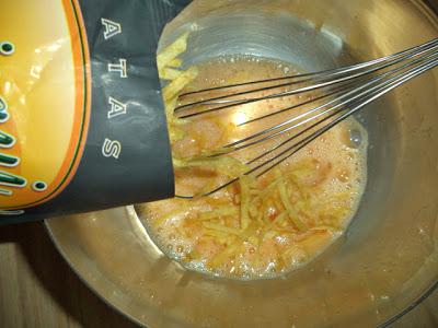 Minitortillas de Morcilla y Chips de Patata