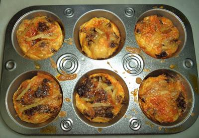 Minitortillas de Morcilla y Chips de Patata