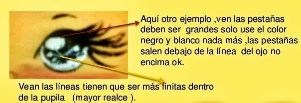 pintar ojitos estilo manga