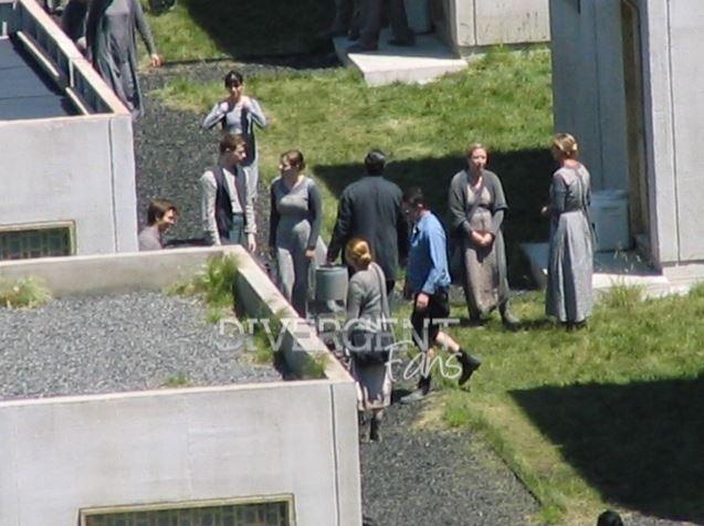 Fotos de Shailene  y  Ansel en Abnegación