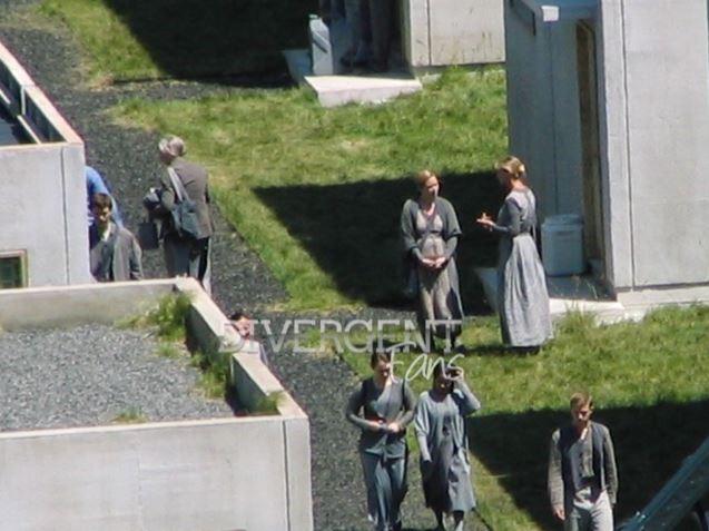 Fotos de Shailene  y  Ansel en Abnegación