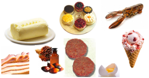 Hacia un equilibrio en la alimentación. alimentos ricos en grasas saturadas