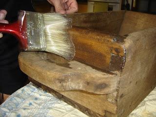 Recuperación de una medida antigua de madera ...