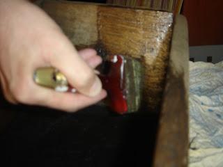 Recuperación de una medida antigua de madera ...