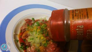 Arroz con carne y especias a las Marroquí.