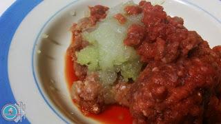 Arroz con carne y especias a las Marroquí.