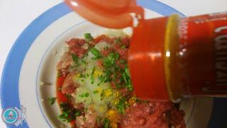 Arroz con carne y especias a las Marroquí.