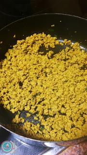 Arroz con carne y especias a las Marroquí.