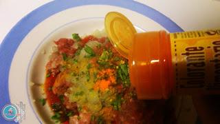 Arroz con carne y especias a las Marroquí.