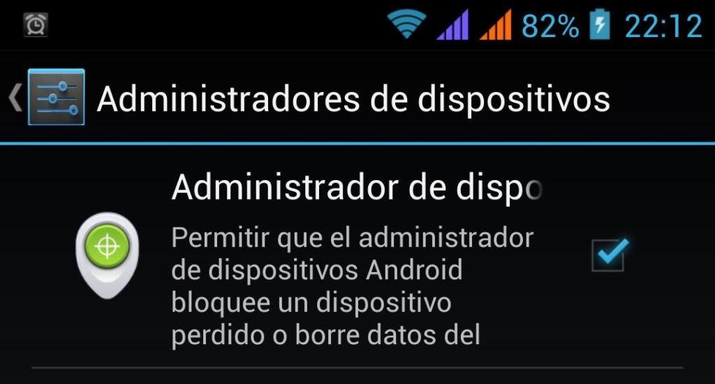 Administrador de dispositivos activacion