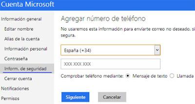 agregar movil a outlook